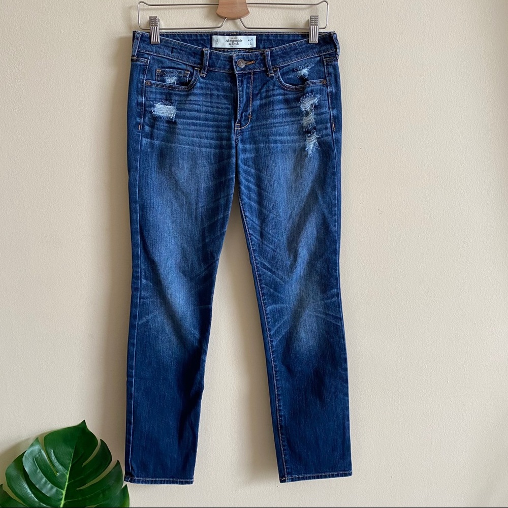 ABERCROMBIE The A&F Skinny Jeans Distressed 4 S